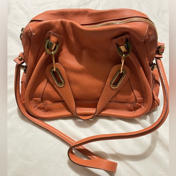 Chloe Handbags - Chloe Burnt Orange Medium Paraty Bag 🧡